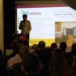 CEO, Jérémie Allard, presenting InSimo and the Project diSplay at Strasbourg Startups Meetup