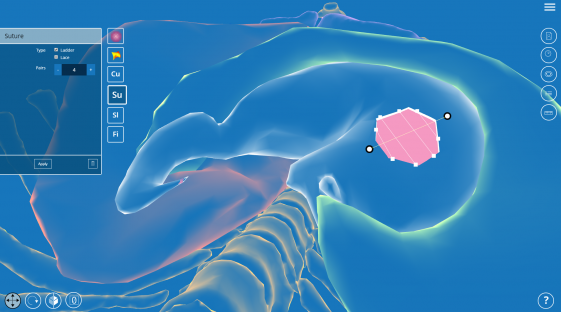 Cut, incise, suture, fill, deform diSplay Learning virtual anatomies.